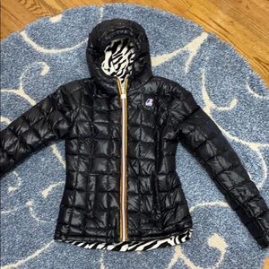 KWAY down feather reversible winter coat